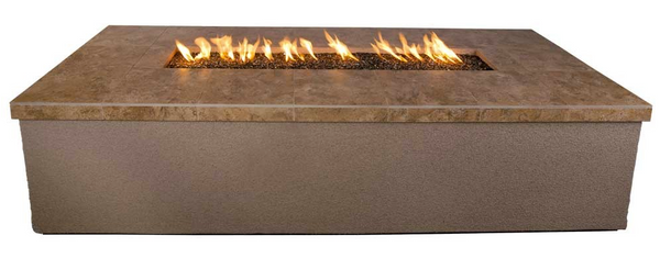 Entertainer Outdoor Fire Pit with Fire-Glass for Ultimate Patio Experience (Propane)