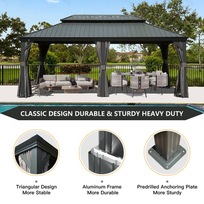 12' X 20' Hardtop Gazebo