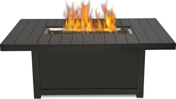 Patio Elegance Fire Table – St. Tropez Rectangle Patioflame Table (Propane)