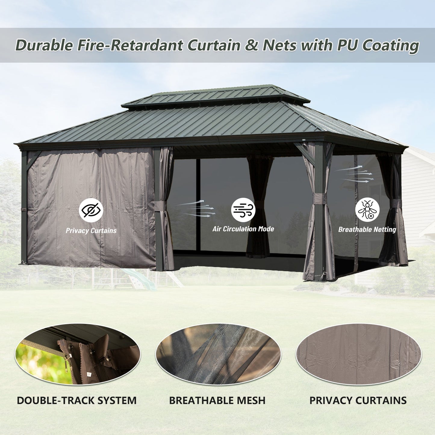 12' X 20' Hardtop Gazebo