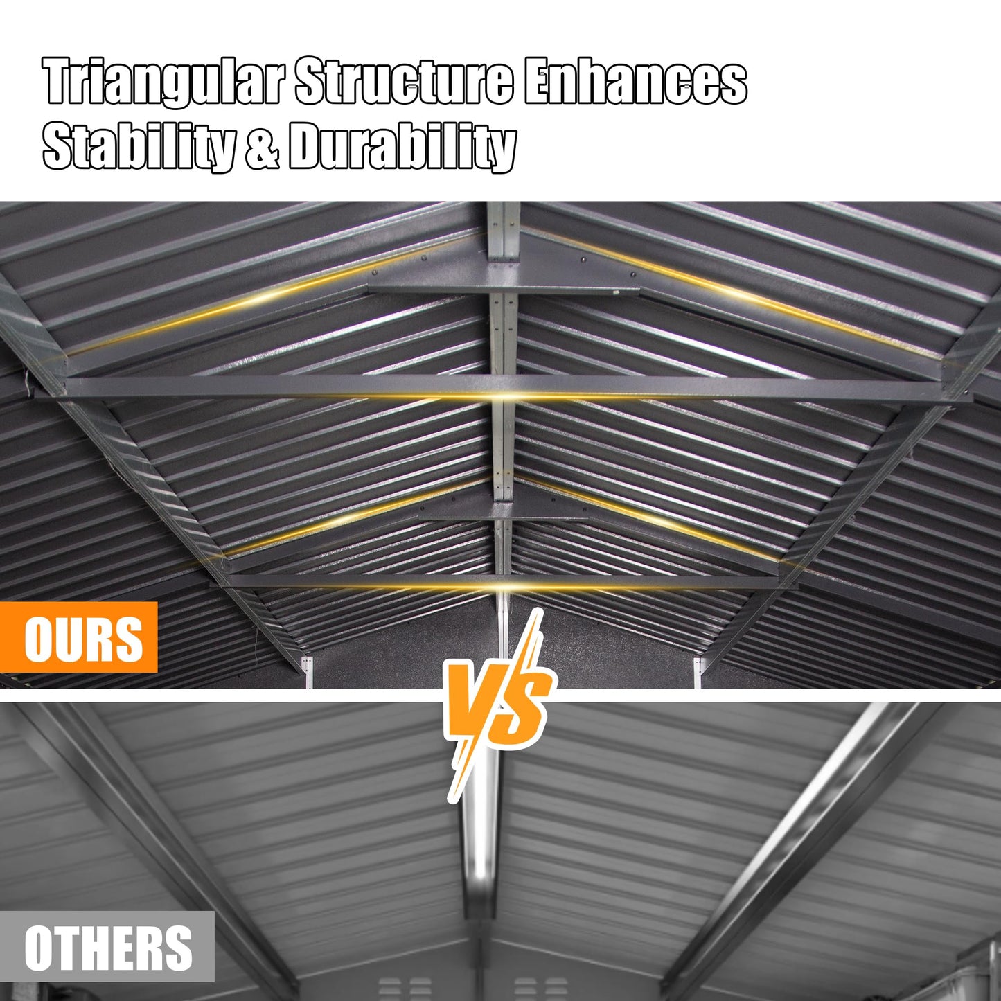 12x20FT Outdoor Metal Garage Shed